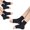 3 Pairs Black, variant on 3 Pairs Ankle Brace Compression Sleeves - 8-15 mmhg Open Toe Compression Socks with Arch Support for Women & Men , Relief for Swelling, Plantar Fasciitis, and Sprains – Step into Comfort and Stability