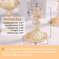 thumbnail image 3 of Juego de portavelas Simeitol Gold Glass Taper, juego de 12, 3 of 6
