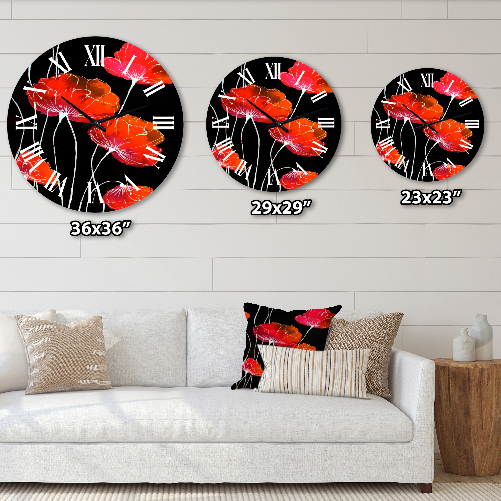 Designart 1 in Quartz Traditional Wall Clock