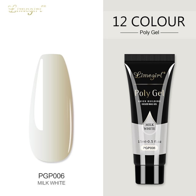 15ML Polygel Kit A Poligel Para Uñas Decoración Extensiones Poly UV Constructor Gel Esmalte De Diseño De Arte Todo Para Manicura Set Limegirl