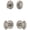 Satin Nickel, variant on Grandeur 826783 Circulaire Solid Brass Single Cylinder Keyed Entry Knobset And Deadbolt