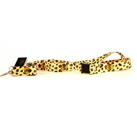 Chicago Blackhawks Leopard Print Breakaway Lanyard Key Chain