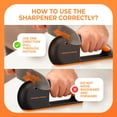 thumbnail image 4 of Afilador de cuchillos Sharp Pebble Orange Ninja Manual de 4 etapas, 4 of 6