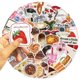 thumbnail image 5 of 50Pcs Retro Style Waterproof Laptop Suitcase Decoration Stickers DIY Removable PVC Paper Decoration Decals, 5 of 5