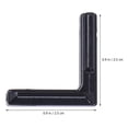 thumbnail image 4 of 20Pcs Black T Slot L Shape Connector with 40Pcs Screw Bolts Corner Connector Joint with Screws Black, 4 of 4