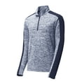 thumbnail image 3 of Sport Tek Adult Male Men Electric Heather Pullover Tr Navy E/T Ny 3X-Large, 3 of 4