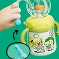 thumbnail image 4 of HFLWYWD Drinking Cup with Whale Squirt,2025 Whale Fountain Tumbler No Spill Cute Water Bottle with Lids and Straws Leak Proof Handles ＆ Adjustable Strap,Creative Whale Spray Sippy Cups, 4 of 8