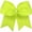 Neon Yellow, variant on Kenz Laurenz Solid Plain Basic Cheer Dance Softball Bows - Neon Yellow