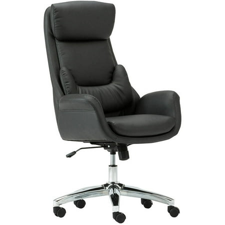 Manhattan Comfort Moden Home Office Chair With Lumbar Pillow And Manhattan Comfort Moden Home Office Chair With Lumbar Pillow And Chromed Base Black