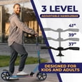 thumbnail image 4 of OutdoorCruiser Kick Scooter for Ages 6+, For Kids, Teens, and Adults, Max Load 250 LBS, Foldable, 8-inch Wheels for Kids and Adults, Dual Suspension, 3 Adjustable Levels, Child Safety Approved, White, 4 of 6