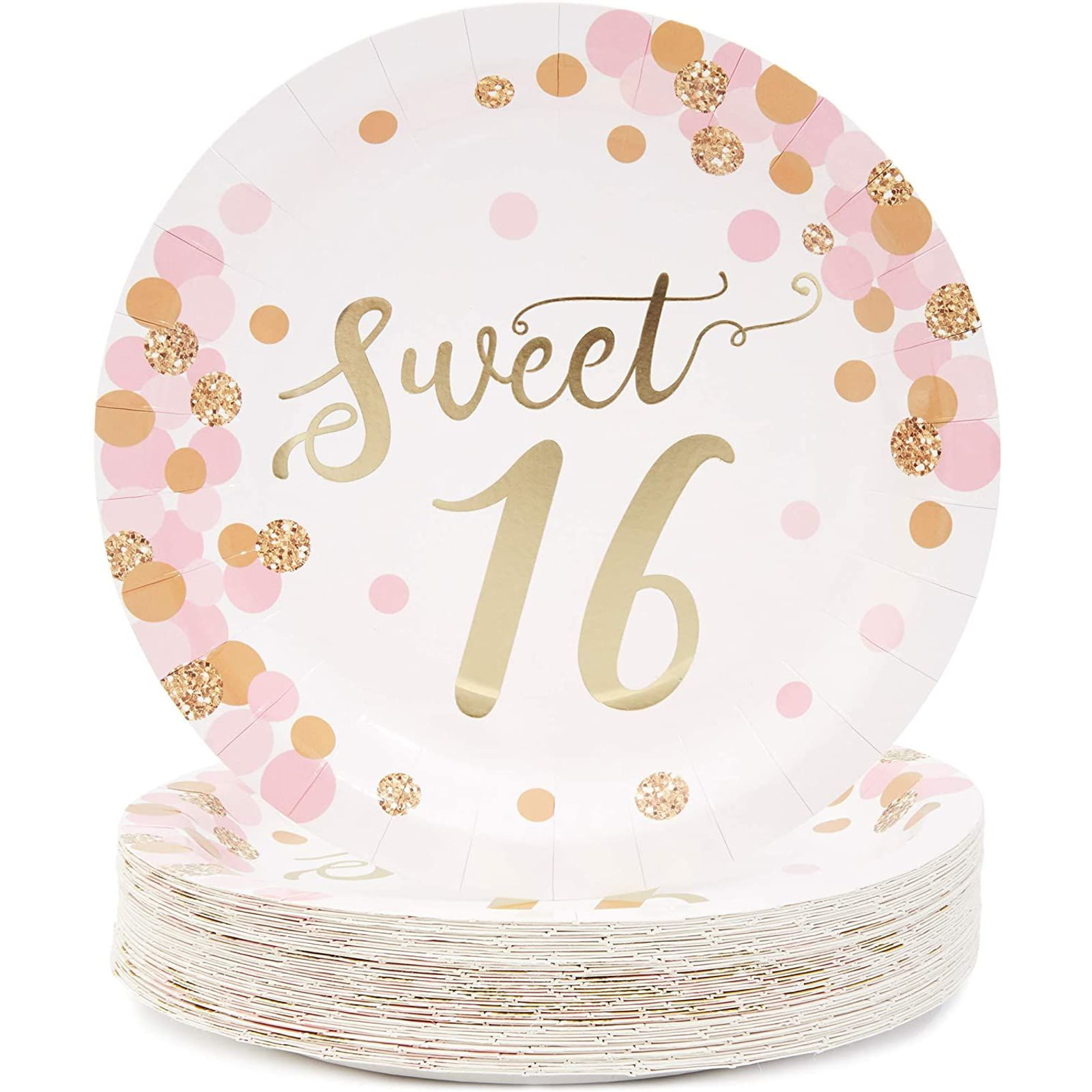 x 6in. 9in Sweet 16 White Guest Book