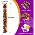 thumbnail image 2 of TETOU Halloween Garland Decor,50Ft Orange Black Purple Glitter Tinsel Fall Garland for Tree Home Fireplace Halloween Party Indoor Outdoor Decoration, 2 of 6