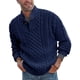 thumbnail image 5 of Suéter de otoño e invierno para hombre, de color liso, cuello semialto, ajustado, de manga larga, de punto, para hombre, 5 of 6