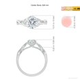 thumbnail image 5 of ANGARA IGI Certified Lab Grown 1.15 Ct Diamond Engagement Ring for Women in 14K White Gold (Size-8x6mm| Color-F-G| Clarity-VS) | April Birthstone, Anniversary, Jewelry Gift for Women | Diamond Ring, 5 of 8