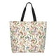 thumbnail image 1 of Balery Floral Bolsa Tote Estilo Estético con Cremalleras, Bolsa de Hombro, Bolsa de Compras Grande y Plegable, 1 of 8