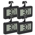 thumbnail image 1 of Mini Refrigerator Fridge 4 Pack Digital Freezer Thermometer Waterproof Room Thermometer with Hook, Large LCD Display, 1 of 5