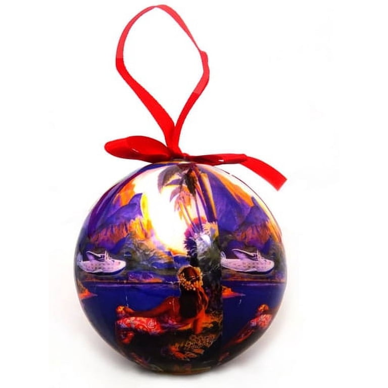 Pallina Babbo Natale e bimbi per Albero scatola 75 mm | vendita online