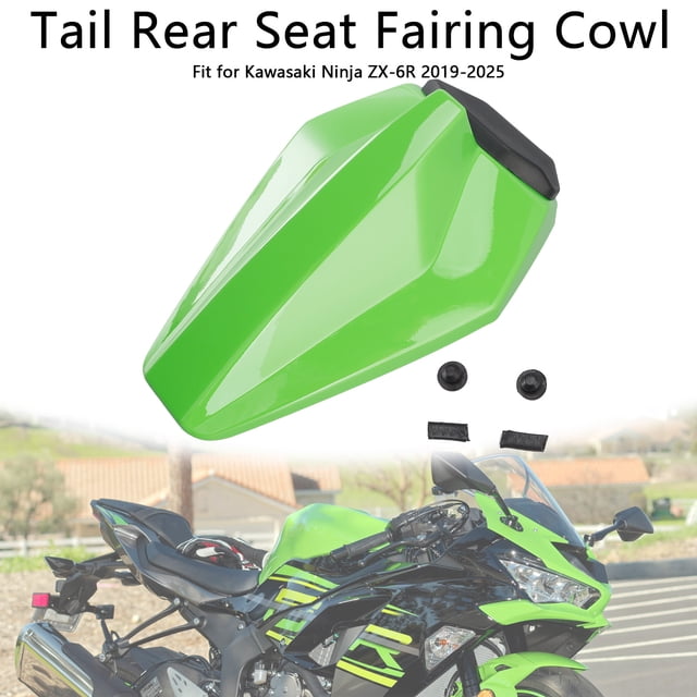 Green Racing Tail Rear Seat Fairing Cowl for Kawasaki ZX6R ZX-6R 2019-2025