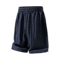 thumbnail image 5 of Gym Shorts Men Color Block Drawstring Summer Loose Fit Outdoor Casual Elastic Waistband Workout Shorts Men With Pockets, 5 of 7