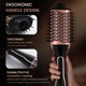 thumbnail image 5 of Cepillo secador de pelo PRITECH de doble voltaje, 1000 W, 4 en 1, iónico, 5 of 7