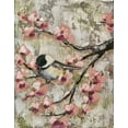 thumbnail image 2 of Reynolds, Jade 15x18 White Modern Wood Framed Museum Art Print Titled - Cherry Blossom Bird II, 2 of 4