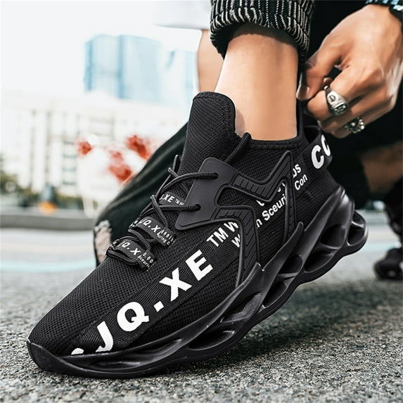 Linenghs Men's Sneaker Ultra-light Breathable Walking Anti-slip Casual Sports Shoes