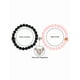 thumbnail image 5 of 2pzs Pulsera De Parejas  Xtellar color negro Imán Con Rosa Eterna Caja Regalo, 5 of 5