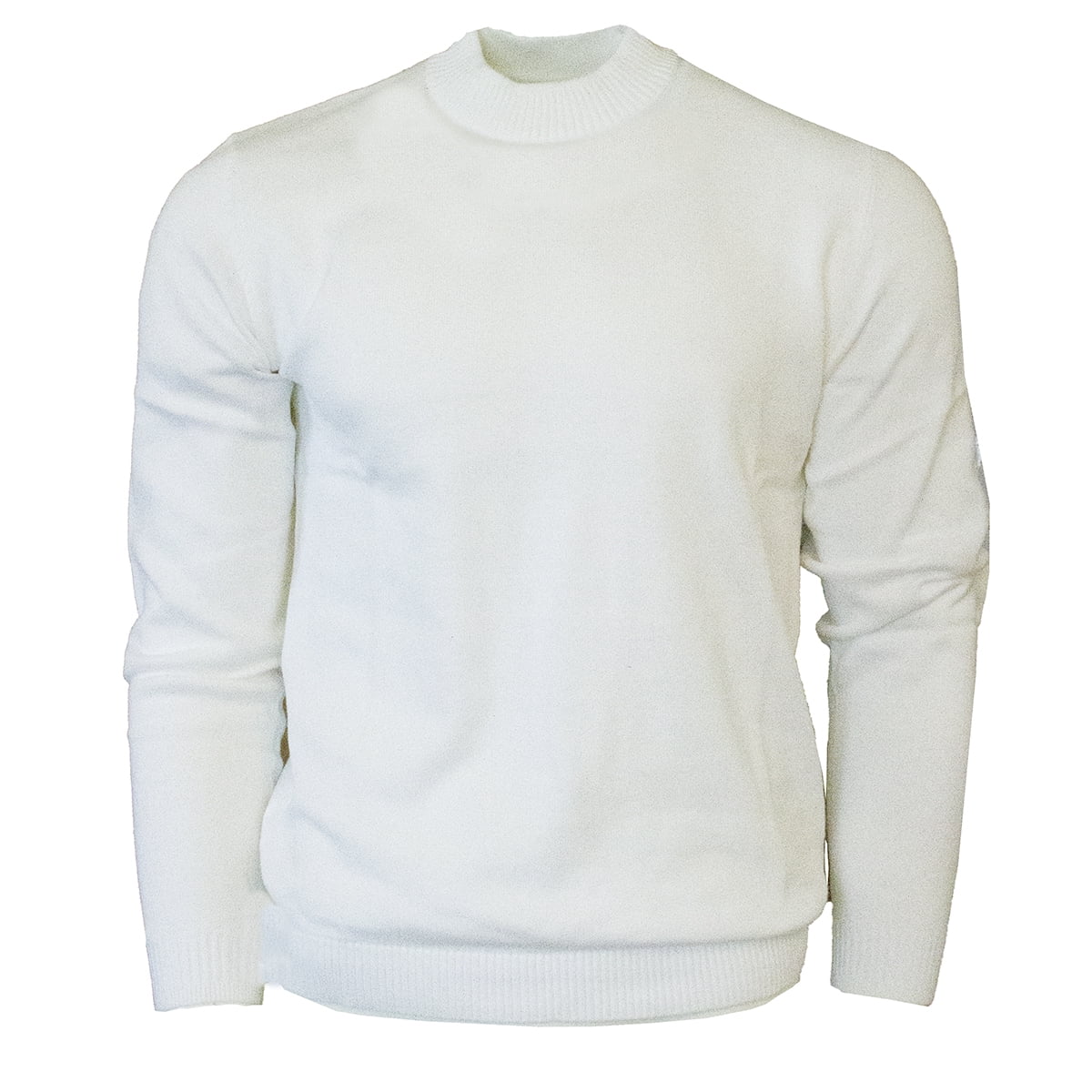 Lavane Mens Classic Mock Ribbed Detail Mock Turtleneck