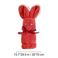 thumbnail image 3 of PALIFEUR Bath Towels Hand Towels for Bathroom, 29.5x13.8", Cute Bunny Towels Gifts for Women Highly Absorbent Lighter Weight Wash Cloths for Bathroom, Wedding, Birthday-Red, 3 of 7