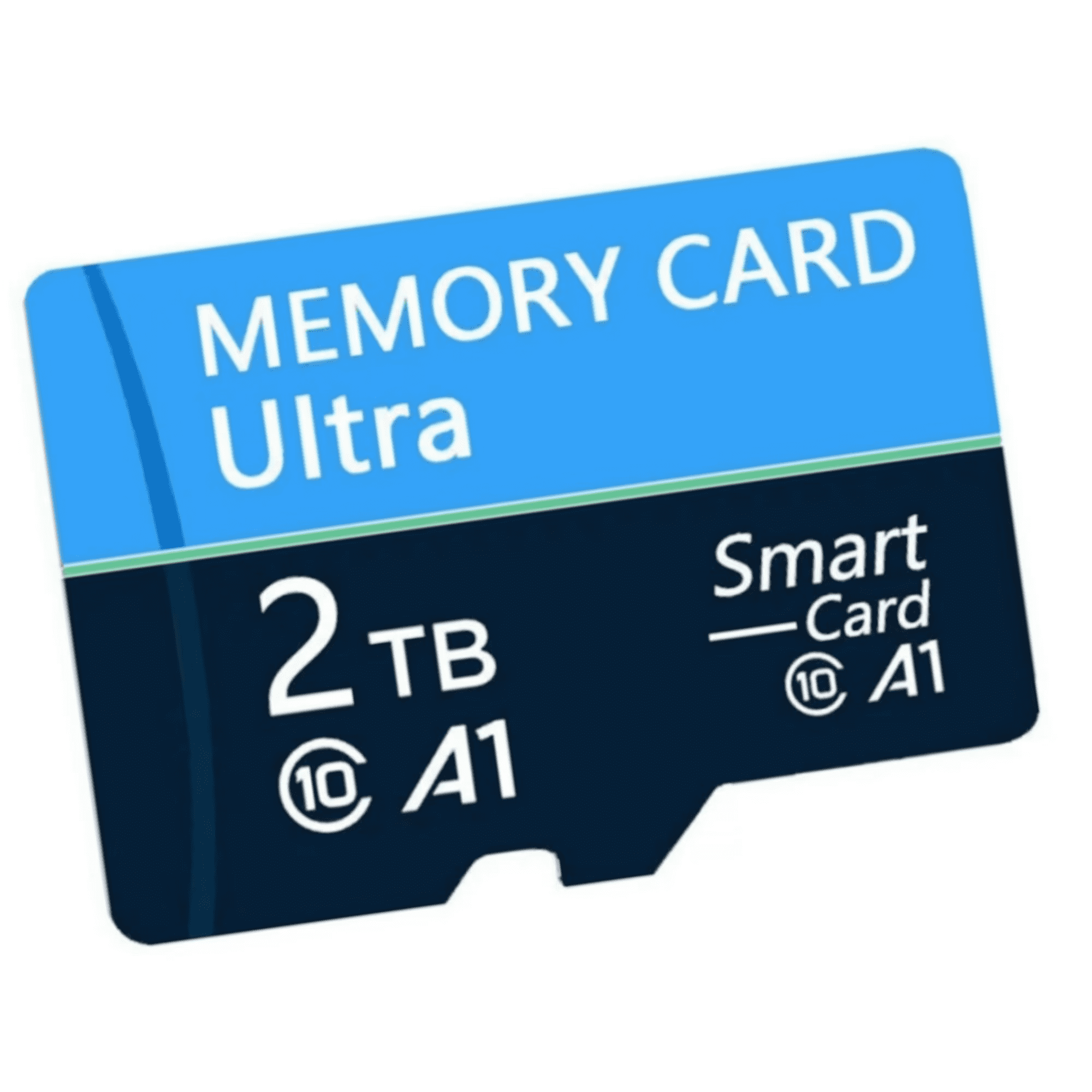 2-pack Smart Card 2T Micro SD Flash Memory Card with Adapter,High speed, high-performance, Waterproof and Shockproof