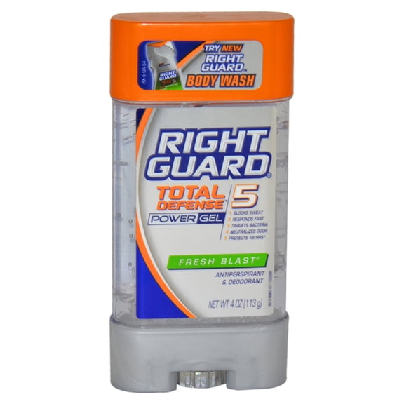 Right Guard Xtreme Defense Antiperspirant Deodorant Gel, Fresh Blast, 4 Ounce