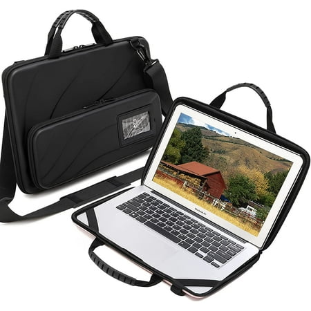 Laptop Case for 13-14 Inch MacBook Pro Air Chromebook HP Lenovo Work-in Notebook Computer Hard Shell Laptop Bag for Men