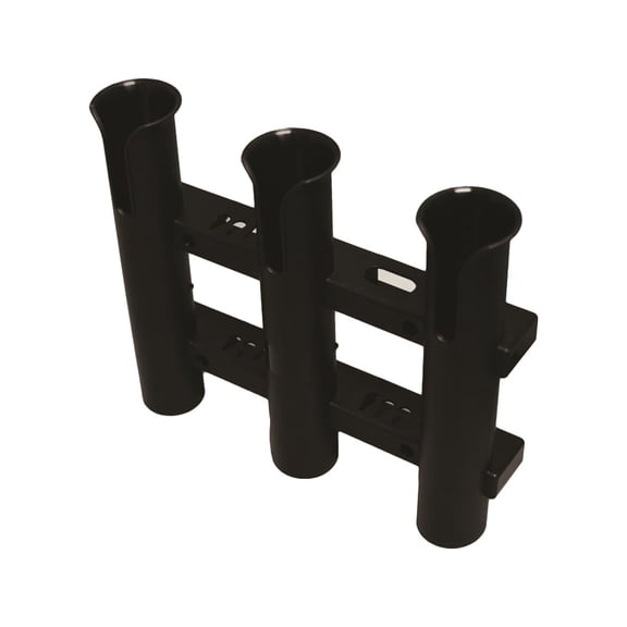 T-H Marine 3 in 1 Molded Rod Holder Rod Rack Black