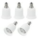thumbnail image 1 of Adaptador de socket de luz Uxcell E12 a E26/E27, 5 piezas de soporte de lámpara para convertir la base de tornillo para bombilla halógena CFL, blanco, 1 of 5