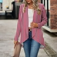 thumbnail image 5 of Women's Summer Long Cardigan Lightweight Long Sleeve Ladies Open Front Casual Cardigan Red M, 5 of 7