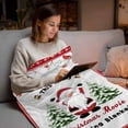 thumbnail image 5 of Santa Claus Flannel Blanket for Bed,Travel and Camping, Christmas Tree Cardinal Red Berry Super Soft Cozy Blanket for All Seasons 50"x80", 5 of 9