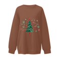 thumbnail image 4 of Futezty Christmas Sweatshirts for Women Novelty Funny Santa Xmas Tree Graphic Pullover Tops Loose Casual Fleece Shirts, 4 of 4