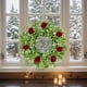 thumbnail image 5 of Corona de Puerta Floral, Rosas Artificiales y Gypsophila, Guirnalda de Follaje Falso con Diámetro de 35 cm para Decoración de Pared Interior o Exterior, 5 of 7