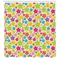 thumbnail image 3 of Ambesonne Colorful Shower Curtain, Sixties Hippie Flowers, 69"Wx75"L, Multicolor, 3 of 3