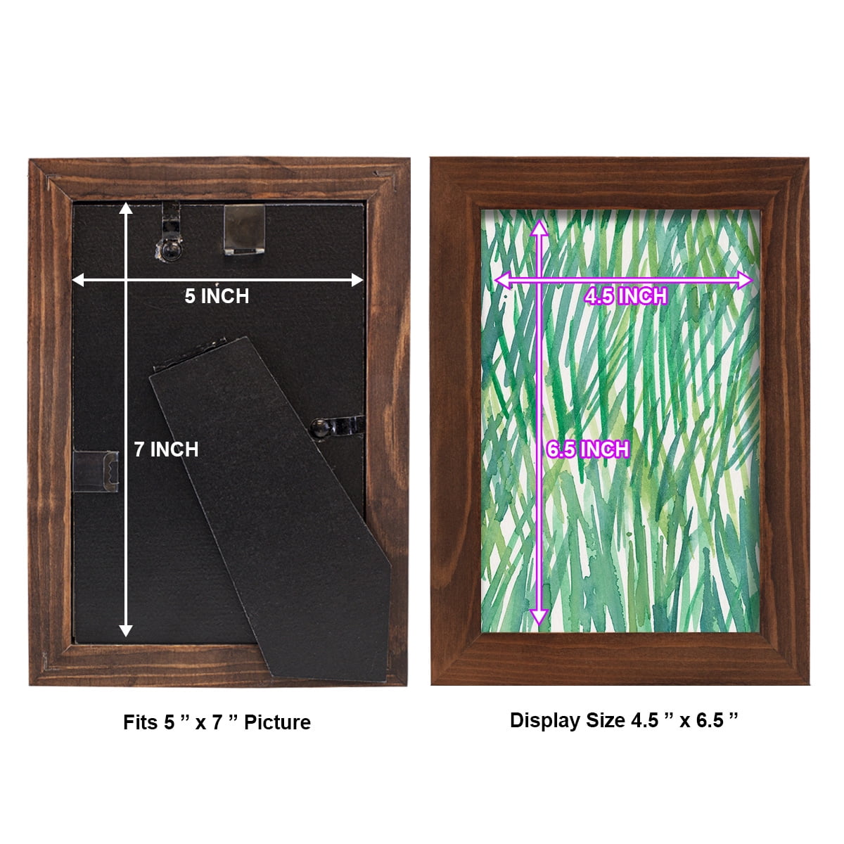 Just Grass I - Framed Print w/glass - Chestnut