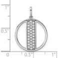 thumbnail image 4 of 14K White Gold Gatsby Diamond Initial I Charm (Width 17.81) - Jbsp, 4 of 5