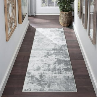 SAFAVIEH Brentwood Abstract Rug 4'x6' - Grey & Ivory Modern Non-Shedding Accent Rug For Living Room, Bedroom