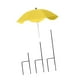 thumbnail image 1 of Sombrilla para plantas, sombrilla de jardín con estaca, resistente a la lluvia, versátil y con protección solar. Amarillo, 1 of 9