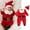 1-Red, variant on WENXIAOO Toddler Santa Claus Costume for Baby Boys Santa Romper Jumpsuit with Santa Hat Newborn Christmas Costume for Baby Girls 3-6 Months