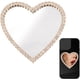 thumbnail image 1 of 1 caja de 2 espejos de maquillaje para teléfono, fundas para espejo, dijes para teléfono, diamantes de imitación dorados, corazón de cristal, calcomanías para maquillaje de smartphone., 1 of 5
