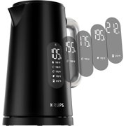 Smart Temp Electric Kettle: 1.7L Capacity, 5 Precise Temperature Settings, Digital Display, Cool-Touch Exterior, Cordless Design for Tea and Coffee Lovers