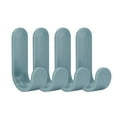 thumbnail image 2 of Injueey Colgador de almacenamiento Gancho de plástico ABS Colgador de toallas autoadhesivo para baño de cocina, verde, 4 piezas Almacenamiento y organización del hogar Verde, 2 of 6