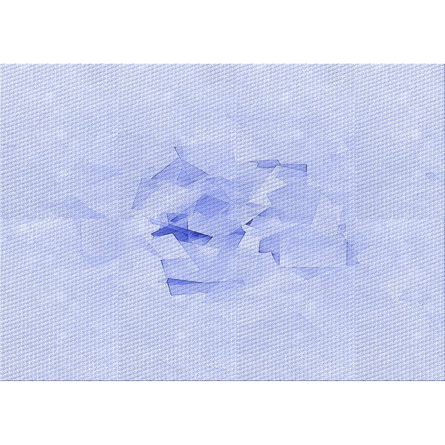 Ahgly Company Machine Washable Indoor Rectangle Transitional Lavender Blue Area Rugs, 2' x 5'