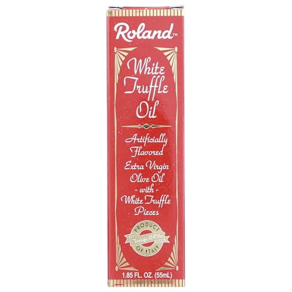Roland White Truffle Oil with White Truffle Pieces and Artificial Flavor 1.85 fl oz