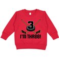 thumbnail image 2 of Inktastic 3rd Birthday Ice Hockey Sports Boys Party Toddler Sweatshirt, 2 of 4